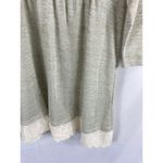 Umgee Knit Lace Bottom Blouse Size Medium Photo 3