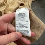 J.Crew  Mercantile Beige Asymmetrical Ruffle-Front‎ Crewneck Long Sleeve Sweater Photo 6