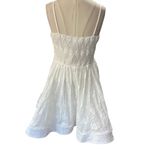 KLESIS White CHARLOTTE Floral Lace mini notched v neck Dress NEW Size SMALL Photo 3