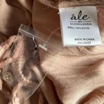 Ale By Alessandra Livia Womens Long Sleeve Romper Tassel V Neck Latte Cream Size Photo 9