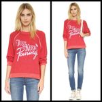 Wildfox 💕💕 Red Just Keep Pouring Kim's Sweatshirt Photo 2