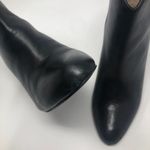 Halogen Leather Black Heel Ankle Boots Size 7.5M Photo 4