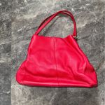 Coach Phoebe Red Pebbled Leather Shoulder Bag Purse Gold Hardware Photo 1