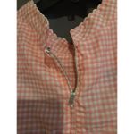Pink Gingham Sheath Dress with Pockets, Fringe Detail, Medium, Miss Smith Design Size 8 Photo 2