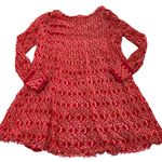 Free People Dress Womens Small Red Printed Marlow Tassel Coastal Boho Photo 3