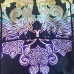 Athleta  Hilo Shoreside Black Paisley Tankini Top Size Medium T Swim Built In Bra Photo 5