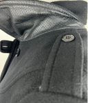 DDCLAB Black Wool Blend Coat Leather Accents Made in Italy Size Small (est) Photo 6