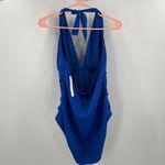 Bleu Rod Beattie Swimsuit Size 14 One Piece Shirred Ruched Cobalt Blue NWT Swim Photo 2