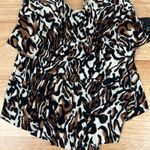 Aqua Green  Women's Animal Print Tiered Tankini Swim Top - Size Small - NWT Photo 3