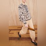 Ulla Johnson  Kirana Blouse Plumeria Floral Print‎ Top Size 4 Statement Sleeves Photo 1