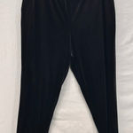Joan Rivers Womans Velvet Pull On Pants 1XP Pockets Stretch Holiday Party Xmas Black Size undefined Photo 0