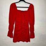 Pretty Little Thing Pretty Little Things Ruched Front Bodycon Dress Sz 2 Red Photo 2