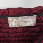 Band of Gypsies DEEP RED LACE SLEEVE STRETCH BANDEAU ON OR OFF SHOULDER ONE SIZE Photo 2