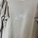 Pistola  Distressed Crew Neck Ruffle Long Sleeve Sweatshirt Sweater‎ Size Small Photo 1