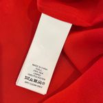 Kate Spade Red Sleeveless Top Heart Print Ruffle Trim Blouse Photo 5