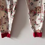 Burt’s Bees Baby Santa’s Workshop Organic Cotton PJ Pajama Bottoms ONLY Large Red Photo 2