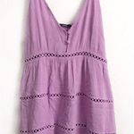 Zaful Lilac Cutout Crochet Mini Sundress Photo 0