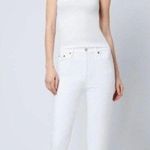 RE/DONE  Originals High Rise Stove Pipe. Color white, Size 29 Photo 0