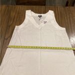 DKNY linen blend Sleeveless White shift long maxi midi dress dress nwt xxl Photo 8