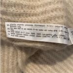 ZARA  Limited Edition wool mohair blend beaded turtleneck sweater in an oatmeal Photo 5