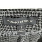 Banana Republic Black White Houndstooth Cropped High Rise Dress Pants Trousers 8 Photo 4