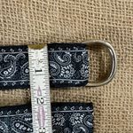 Eliza B. Womens Designer Blue Paisley Cotton Belt S Photo 4