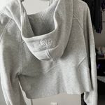 Lululemon Gray Scuba Hoodie Quarter Zip-Up Photo 3