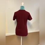 FIGS Catarina One-Pocket Scrub Top – Burgundy Size XS | EUC Photo 4