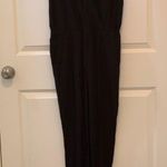 Diane Von Furstenberg  Elegant Crossover V-Neck Black Jumpsuit.  Size-6 Photo 1