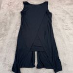 CAbi  Black‎ Sleeveless Dress Overlay Draped Open Back Modern Chic Medium Photo 6
