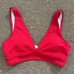SheIn Red V-Neck Bikini Top Photo 0