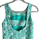 Yoana Baraschi  Fit‎ & Flare Jacquard Cocktail Dress in Green Florals, Size 2 Photo 8