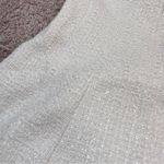 MABLE Tweed Mini Dress with Rhinestone Buttons White Photo 2