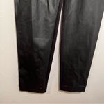 Ellen Tracy Faux Leather Mixed Media Leggings Black Photo 5