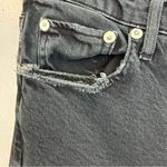 AGOLDE  Toni Mid Rise Raw Hem Black Straight Leg Jeans Size 27 Photo 9
