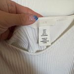 H&M White Ribbed Long Sleeve Photo 1