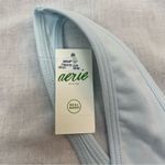 Aerie NWT  Baby Blue Cotton Scoop Bralette M Photo 3