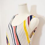 Belle France Tiered Midi Dress White Size L Photo 3