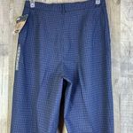Lee Vintage Y2K Relaxed Fit No Stretch Khaki Plaid Pants Blue & Tan Plaid Print Photo 4