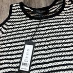 Romeo + Juliet Couture  Halter Cold Shoulder Blouse Top Black / White small #117 Photo 10