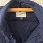 Universal Threads Universal Thread Long Sleeve Navy Blue Midi Shirt Dress Medium Photo 3