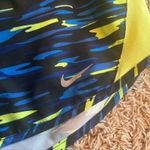 Nike  Dri-Fit Blue / Green Athletic Short Size Large Photo 3