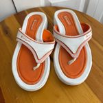 Champion orange white memory foam flip flops size 8 Photo 4