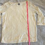 Aerie  off white light sweater with lace shoulders Photo 4