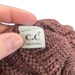 C.C pink winter, hat, faux fur pom Photo 3