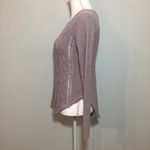 Kaisley Light Purple Open Cable Knit Sweater Raw New Photo 1
