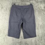 Chico's Bermuda Shorts Women Geometric Print Stretch Pull On Comfort Blue Size 2 Photo 2