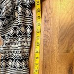 Rafaella Vintage Women 6 Linen Cotton Black Beige Geometric Print Blazer Pockets Photo 7