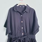 Baltic Born  Dallas Button Up Black Linen Jumpsuit Photo 3