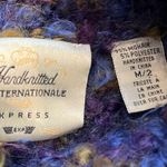 EXPRESS  C. Internationale Hand-Knitted Mohair Sweater, Sz L Photo 12